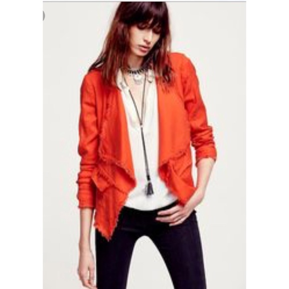 waterfall linen jacket